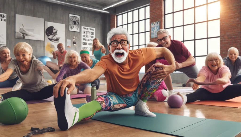 Man Stretching