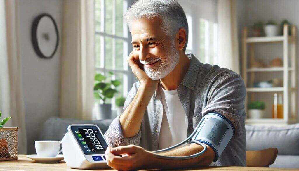 Man taking Blood Pressure